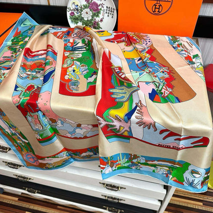 HERMES 25S SCARF 90 IN SILK 733835