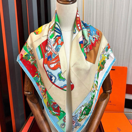 HERMES 25S SCARF 90 IN SILK 733835
