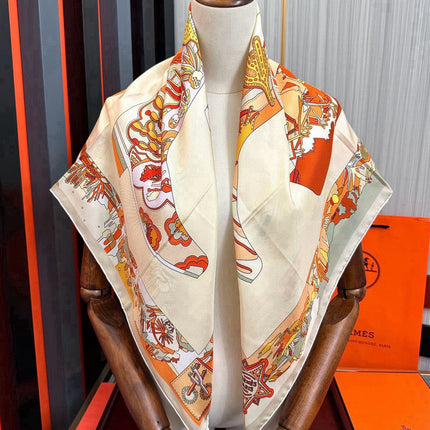 HERMES 25S SCARF 90 IN SILK 33836