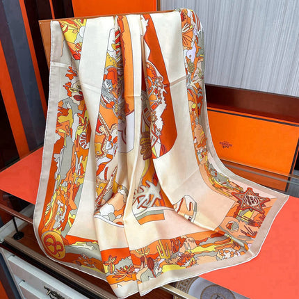 HERMES 25S SCARF 90 IN SILK 33836