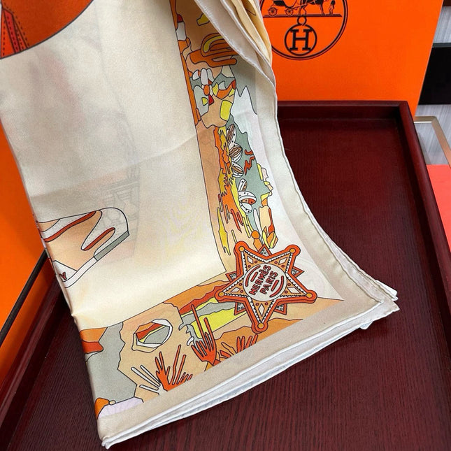 HERMES 25S SCARF 90 IN SILK 33836