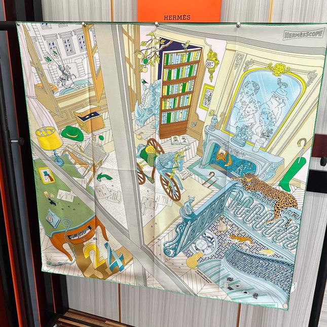 HERMES 25S SCARF 90 IN SILK 733849