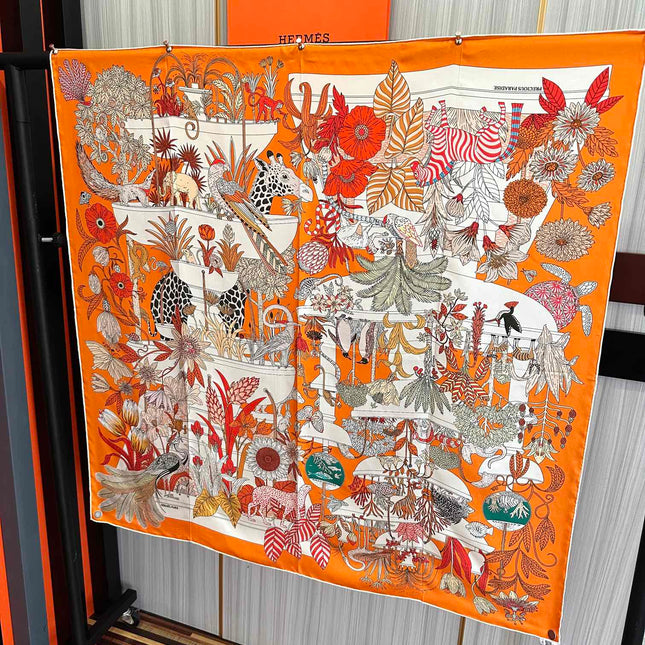 HERMES 25S SCARF 90 IN SILK 735740