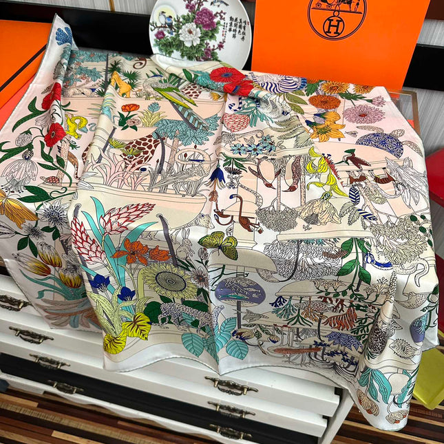 HERMES 25S SCARF 90 IN SILK 735741