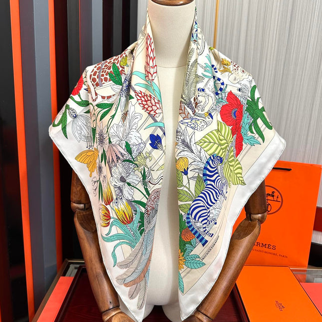 HERMES 25S SCARF 90 IN SILK 735741