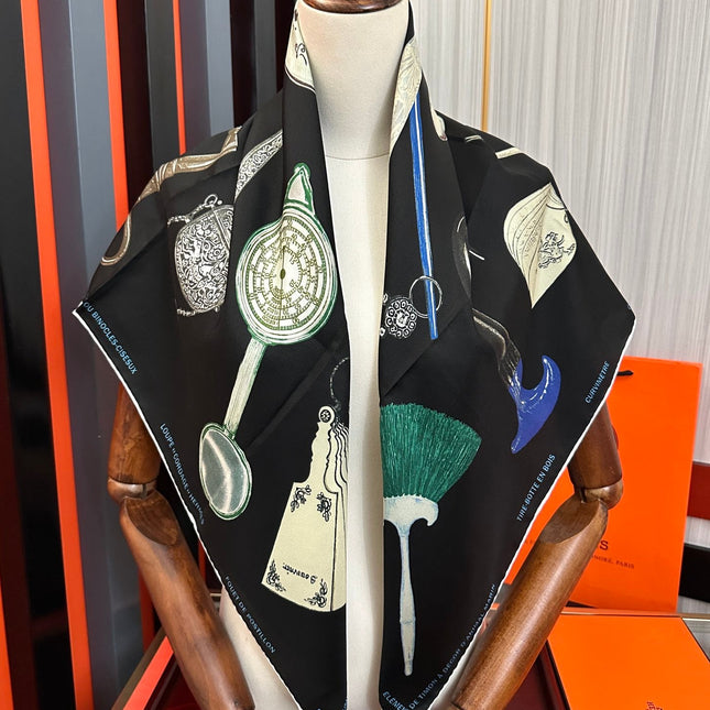 HERMES 25S SCARF 90 IN SILK 003