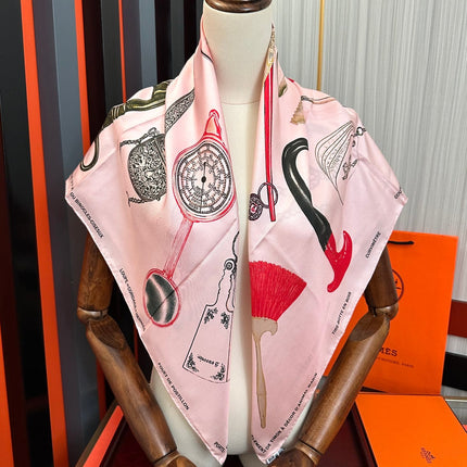 HERMES 25S SCARF 90 IN SILK 004
