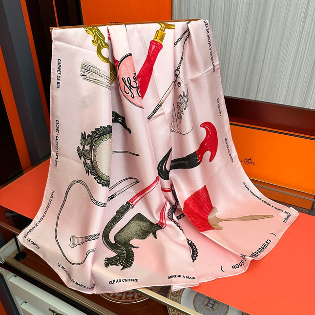 HERMES 25S SCARF 90 IN SILK 004