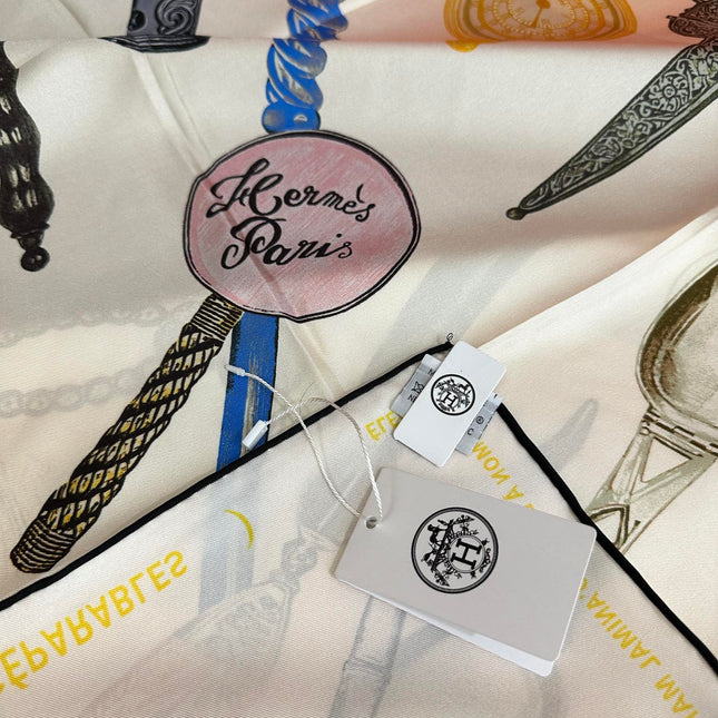 HERMES 25S SCARF 90 IN SILK 005