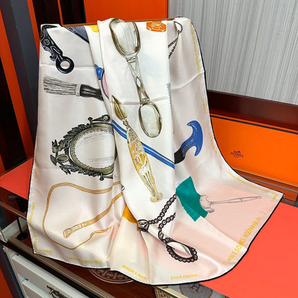 HERMES 25S SCARF 90 IN SILK 005