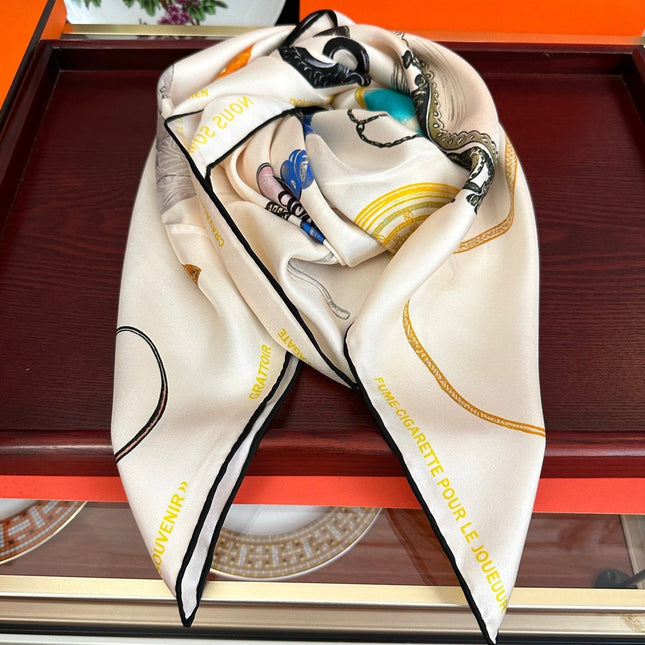 HERMES 25S SCARF 90 IN SILK 005