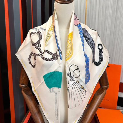 HERMES 25S SCARF 90 IN SILK 005