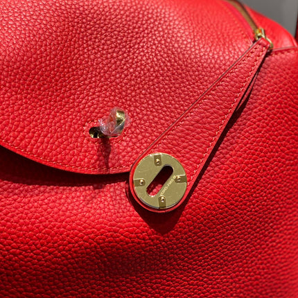 HM LINDY 26 BAG RED CALFSKIN