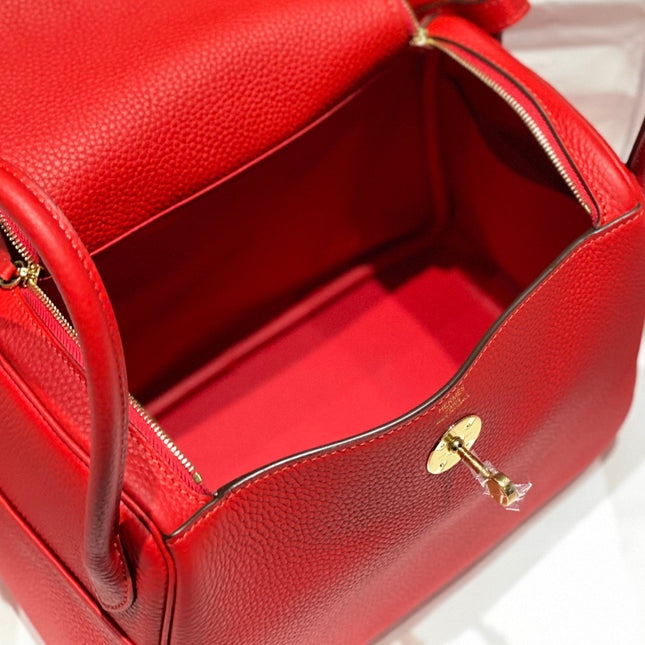 HM LINDY 26 BAG RED CALFSKIN