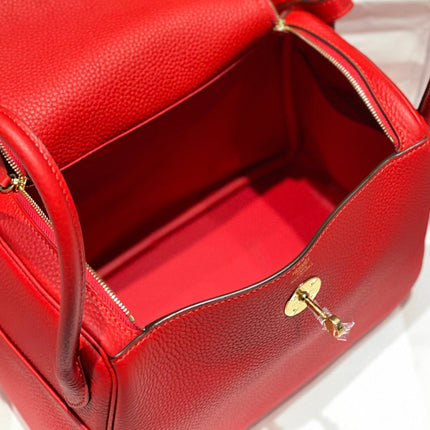 HM LINDY 30 BAG RED CALFSKIN