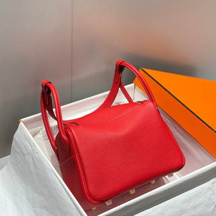 HM LINDY 30 BAG RED CALFSKIN