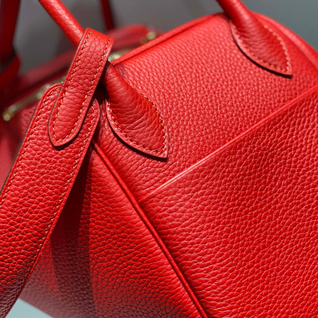 HM LINDY 26 BAG RED CALFSKIN