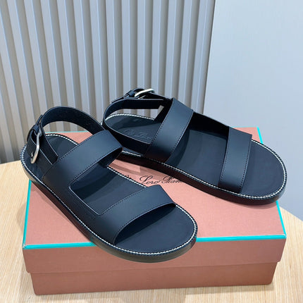 LP NAMA SANDAL DARK AEGEAN CALFSKIN