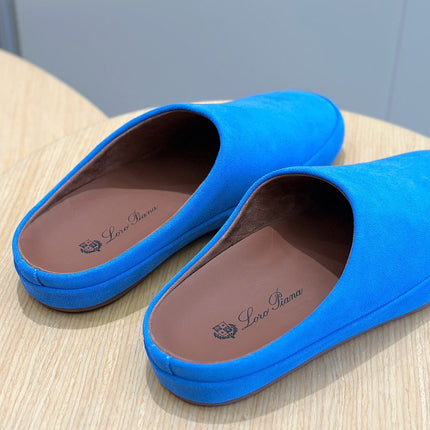 LP TOMORI SABOT MULES LAPIS SUEDE