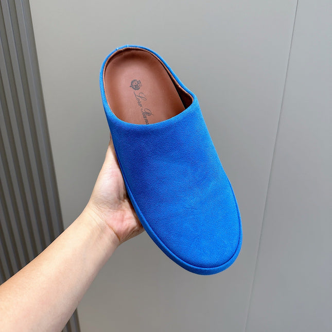 LP TOMORI SABOT MULES LAPIS SUEDE