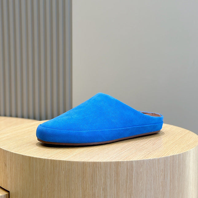 LP TOMORI SABOT MULES LAPIS SUEDE