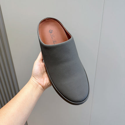 LP TOMORI SABOT MULES ANCHOR MESH CALFSKIN