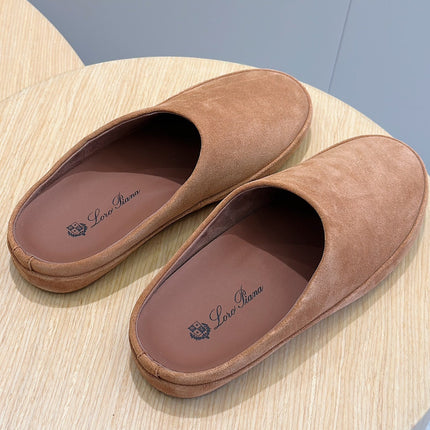 LP TOMORI SABOT MULES TAWNY SUEDE