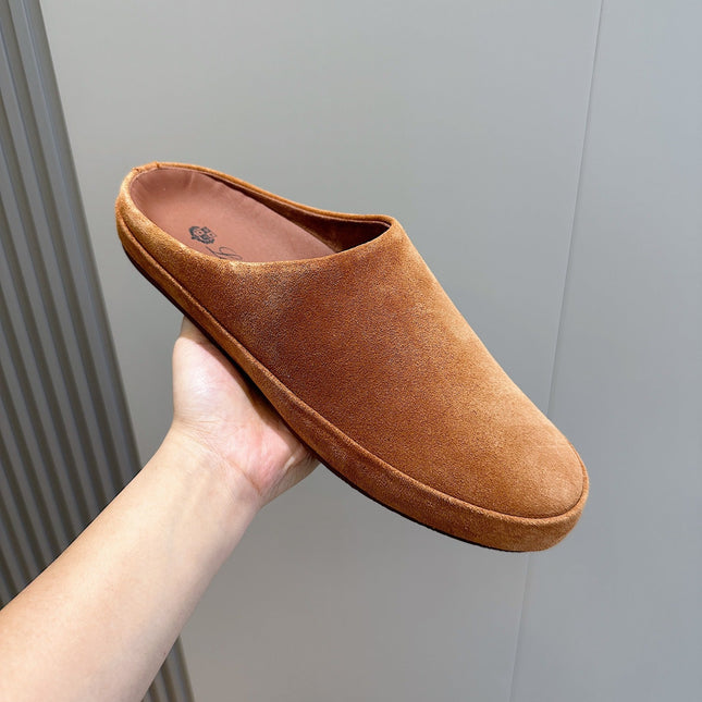 LP TOMORI SABOT MULES TAWNY SUEDE