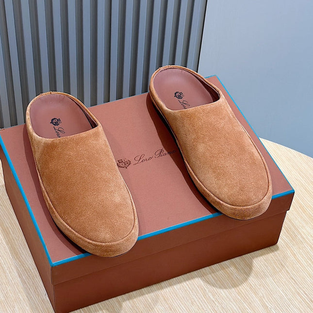 LP TOMORI SABOT MULES TAWNY SUEDE