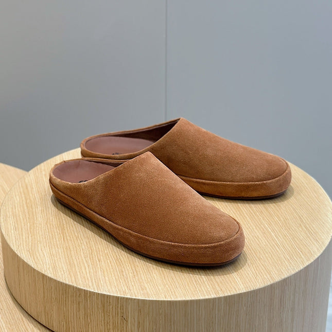 LP TOMORI SABOT MULES TAWNY SUEDE