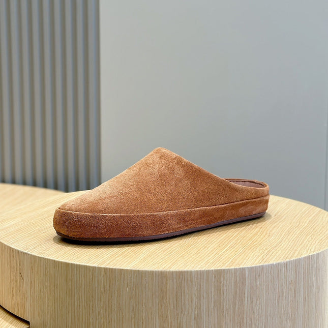 LP TOMORI SABOT MULES TAWNY SUEDE