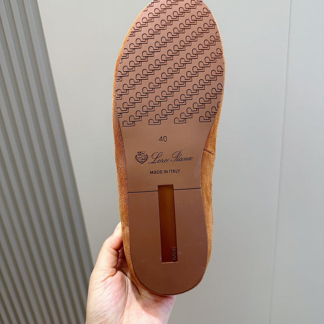 LP TOMORI SABOT MULES TAWNY SUEDE