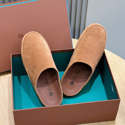 LP TOMORI SABOT MULES RUSSET SUEDE