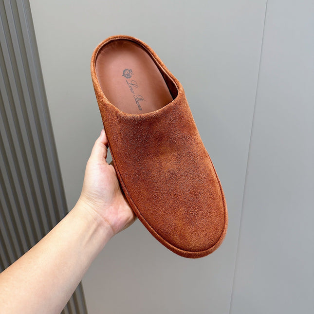LP TOMORI SABOT MULES RUSSET SUEDE