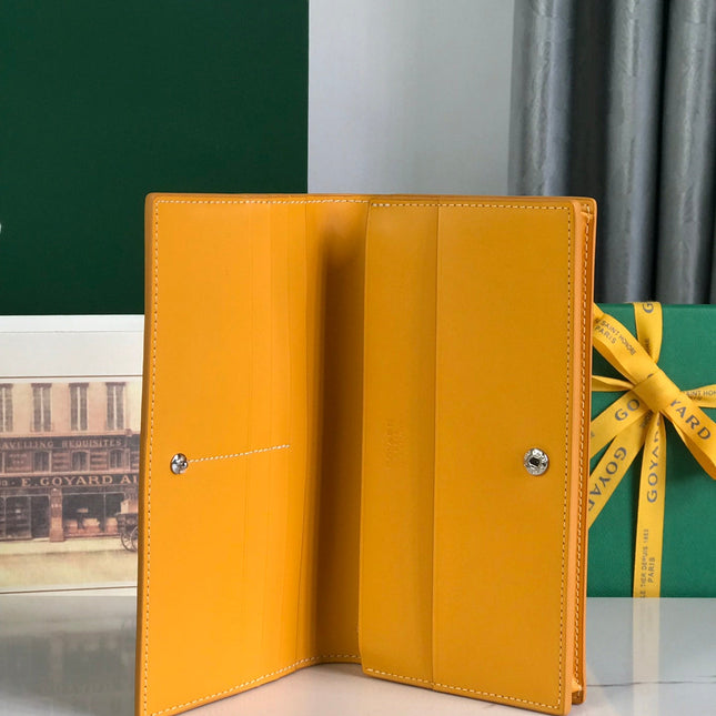 RICHELIEU WALLET 19 IN YELLOW GOYARDINE CANVAS