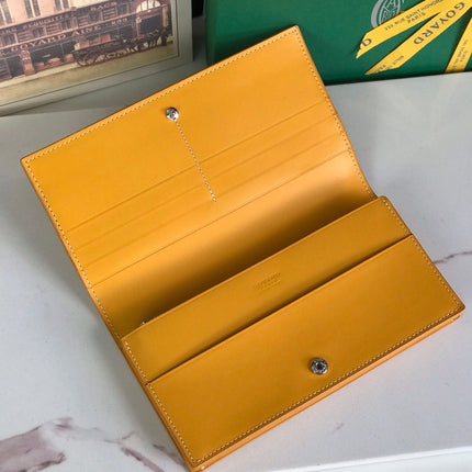 RICHELIEU WALLET 19 IN YELLOW GOYARDINE CANVAS