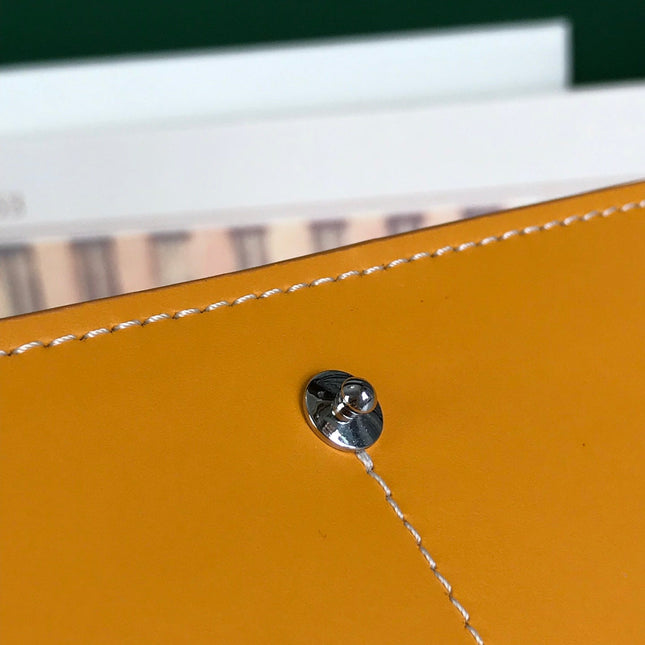 RICHELIEU WALLET 19 IN YELLOW GOYARDINE CANVAS