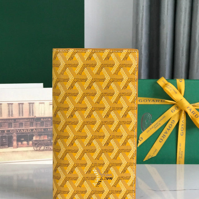 RICHELIEU WALLET 19 IN YELLOW GOYARDINE CANVAS