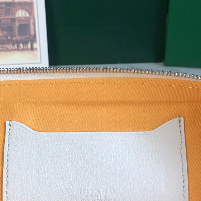 SÉNAT MGM POUCH 40 IN WHITE GOYARDINE CANVAS