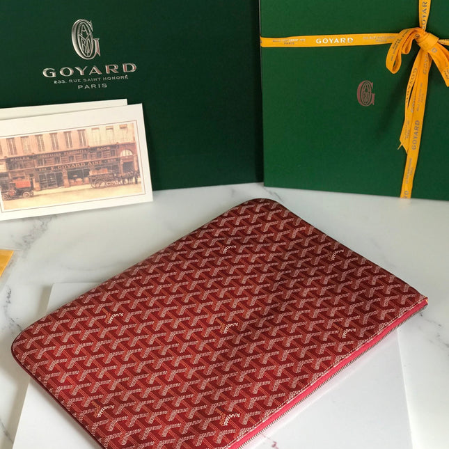 SÉNAT MGM POUCH 40 IN MONZA RED GOYARDINE CANVAS