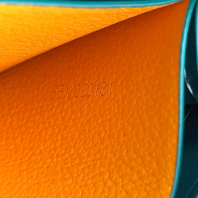 MATIGNON MINI WALLET 11 IN GREEN GOYARDINE CANVAS AND CALFSKIN