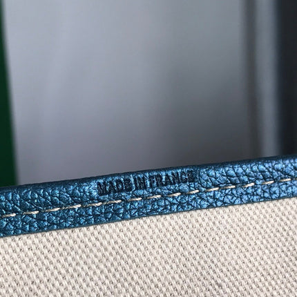 SAINT LOUIS PM 34 IN NAVY BLUE GOYARDINE CANVAS AND CALFSKIN