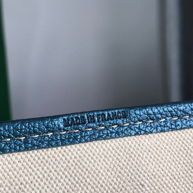 SAINT LOUIS PM 34 IN NAVY BLUE GOYARDINE CANVAS AND CALFSKIN