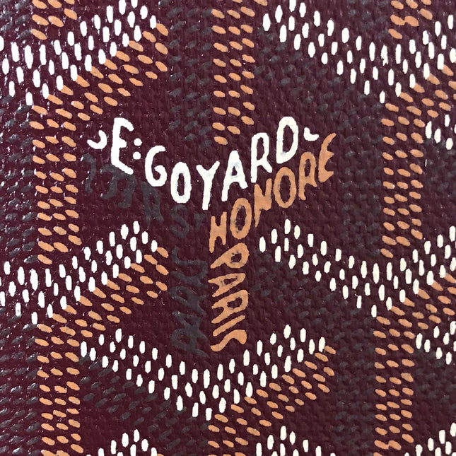 BELVEDERE MM BAG 28 IN BROWN GOYARDINE CANVAS AND CALFSKIN