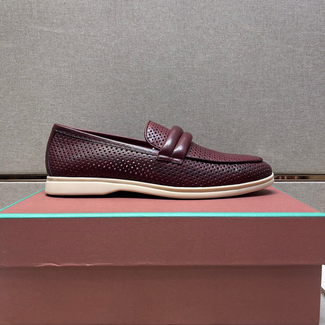 LP PERFORATED LOAFERS JAM CALFSKIN