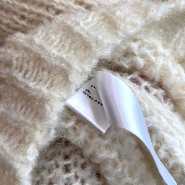 CELINE 25S CROCHET SLEEVE KNIT JACKET 0085