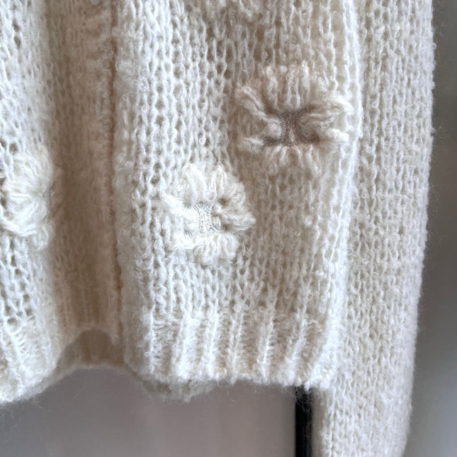 CELINE 25S CROCHET SLEEVE KNIT JACKET 0085