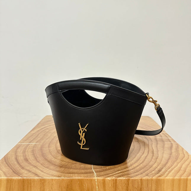 MINI 29 BLACK SOLF CALFSKIN BASKET BAG