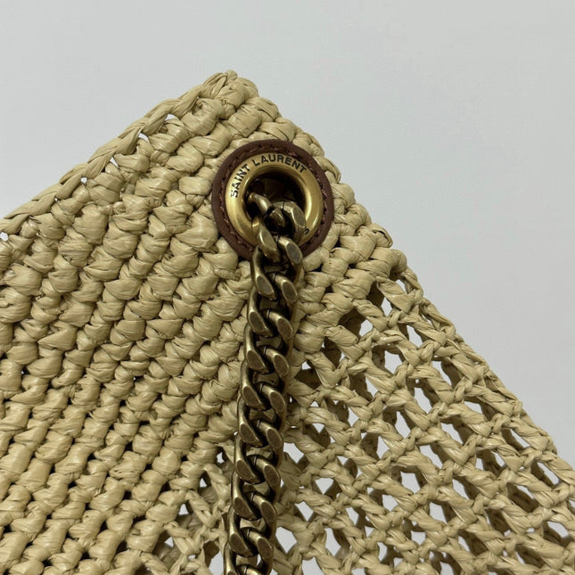 RAFFIA ICARE 55 BEIGE BROWN STRAW