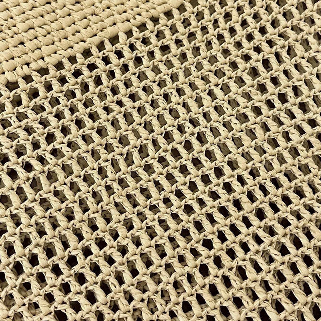 RAFFIA ICARE 55 BEIGE BROWN STRAW